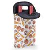 Baseball Wine Lover Hostess Gifts for Women & Men Sports Neoprene Wine Bags 2 Bottle Wine Carrier Tote for Party Travel Picnic view 4
