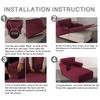 Chaise Lounge Slipcover Stretch Luxury Chair Covers for Living Room Chaise Slipcover with Double Arm Chaise Lounge Slipcover for Bedroom Chaise Soft Jacquard Fabric Machine Washable ( Color : #22 ) view 3