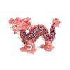 HXSCOO Home Decorative Full Stones Dragon New Year Gifts Birthday Gifts FengShui Metal Crafts (Color : Pink) view 1