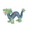 HXSCOO Home Decorative Full Stones Dragon New Year Gifts Birthday Gifts FengShui Metal Crafts (Color : Blue) view 1