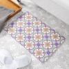 FloorPops x Artsy Mats Flower White Quick Dry Diatomite Non Slip Stone Bath Mat view 2