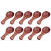 10PCS Small Wooden Spoon, Mini Wood Spoon with Short Handle, Wooden Teaspoons Handmade Ice Cream Salt Spoons, Ice Cream Salt Spoon Honey Coffee Tea Sugar Salt Jam Mustard view 1