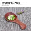 10PCS Small Wooden Spoon, Mini Wood Spoon with Short Handle, Wooden Teaspoons Handmade Ice Cream Salt Spoons, Ice Cream Salt Spoon Honey Coffee Tea Sugar Salt Jam Mustard view 3
