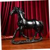 BESPORTBLE Stallion Horse Figurine Resin Model Unique Horse Sculpture for Desktop Adornment Home Decorations view 4