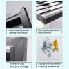 Air Conditioner Covers For Outside Unit, Outdoor All-Weather Anti-Theft Sturdy Aluminum AC Protective Cover Pool Equipment Privacy Fence Screen, AC Unit Covers Flower Stand, Gray ( Size : 1.5P - 100x5 view 4