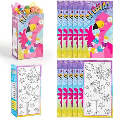 Fun Express Luau Party Activity Paper Treat Bags 12 Pieces