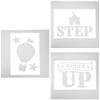Carnival Yard Stencils 3 Pieces view 1