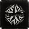 Compass Nautical Coasters - Handmade Coasters Set of 6 - Engraved Barware Decorations - Leather Bar Decor - Man Cave Father's Day Present view 3