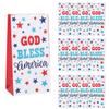 Fun Express 5 1/4" x 10" Religious Patriotic Paper Treat Bags 12 Pieces view 1
