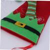 ABOOFAN 10 Pcs Leg Christmas Stocking Christmas-Tree Bag of Candy Bags for Kids Tree Stockings Decore Socks Decorations Cartoon Child Cloth view 2