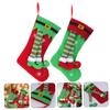 ABOOFAN 10 Pcs Leg Christmas Stocking Christmas-Tree Bag of Candy Bags for Kids Tree Stockings Decore Socks Decorations Cartoon Child Cloth view 3