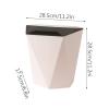 HARAY Kitchens Trash Can Cabinet Door Hanging Wall-Mounted Garbage Cans Household Large Classified Garbage Basket Office Bedroom Garbage Cans Home Office - Holds Waste (Color : Gold) view 2