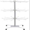 VIXPET Jewelry Organizer Hanger Stand Keyring Display Rotating Stand Rack for Organize Jewelry Necklaces Earrings Black-White view 1