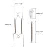 UXcell 9-Piece Stainless Steel Invisible Wall Plate Hangers with 9 Wall Hooks, Silver view 2