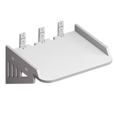Wall-Mounted Floating Shelves, Projector Shelf, Router, Wall Hanging Shelf Punching-Free Storage Rack for Bedroom, Living Room, Bedroom Bedside Shelf Wall Tray, White (Size : 21x16cm)