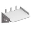 Wall-Mounted Floating Shelves, Projector Shelf, Router, Wall Hanging Shelf Punching-Free Storage Rack for Bedroom, Living Room, Bedroom Bedside Shelf Wall Tray, White (Size : 21x16cm) view 1
