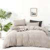 Forxiexie Beige Khaki Comforter Set Queen Size Creamy Brown Bedding Set Soft Women Girls Oatmeal Bedding Comforter Solid Cream Beige Khaki Blanket Quilts Breathable Plain Tan Color Comforter view 1