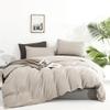 Forxiexie Beige Khaki Comforter Set Twin Size Creamy Brown Bedding Set Soft Women Girls Oatmeal Beige Bedding Comforter Solid Cream Beige Khaki Blanket Quilts Breathable Plain Tan Color Comforter view 1