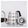Cafetiere coffee maker Stainless Steel Coffee Pot with Thermometer Coffee Drip Kettle Goose Neck Kettle Teapot Coffee Maker Bottle Kitchen Accessories french press stainless steel coffee pot ( Color : view 4