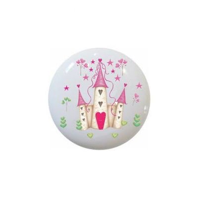 Fairy Tale Princess Fairytale DECORATIVE Ceramic Dresser Drawer PULLS Cabinet Cupboard KNOBS (Castle #5)