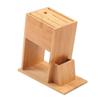 Knife Block Bamboo Kitchen Knife Holder Multifunctional Storage Rack Tool Knife Block Stand Kitchen Accessories for Kitchen view 1
