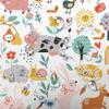 Boho Rustic Farm animals shower curtain, Colorful Kid Funny Cartoon Animal Boys Kids Shower Curtain for Bathroom, Funny Farmhouse Pig Cow Cat Set Fabric Bathroom Accessories Sets with Hooks, 60X70IN view 4