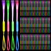 Junkin 500 Pcs Fiber Optic Wands Glow LED Light up Wand Bulk Flashing Sticks with Included Batteries for Party Favors Wedding Birthday Carnival view 1
