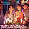 Junkin 500 Pcs Fiber Optic Wands Glow LED Light up Wand Bulk Flashing Sticks with Included Batteries for Party Favors Wedding Birthday Carnival view 3