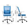 Mlaea Home Office Desk Chair, Breathable Desk Chair with Armrests, Dining Chair for Reception Room Classroom Dormitory(Color:#6) view 3