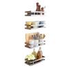 CRUSIO Kitchen Seasoning Shelf Wall-Mounted Seasoning Supplies Seasoning Oil Salt Sauce Vinegar Storage Shelf Color view 1