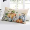 T&H XHome Pillow Covers 12x20 Inch Fall Thanksgiving Orange Blue Grey Pumpkin Autumn Harvest Soft Brushed Microfiber Pillowcases with Hidden Zipper Closure Bed Pillow Shams for Bedroom Sofa Car view 4