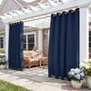 RYB HOME 2 Panels Outdoor Curtains for Patio Waterproof Weighted Windproof view 1