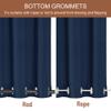 RYB HOME 2 Panels Outdoor Curtains for Patio Waterproof Weighted Windproof view 3