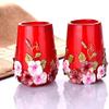 Scpantkend Red Resin Soap Dispenser/Toothbrush Holder/Tumbler/Soap Dish Set 5-Piece view 4