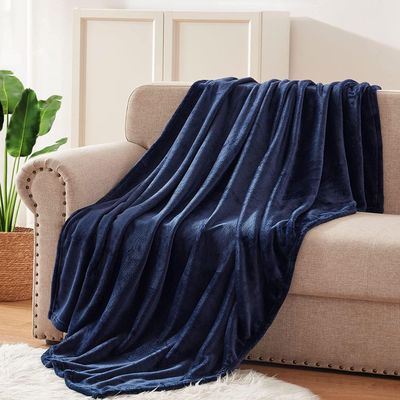ADAM JEE Fleece Blanket with 350GSM Soft, Plush and Cozy Surface | Throw Blanket for Bed and Sofa | Fuzzy Blanket for Camping and Travel
