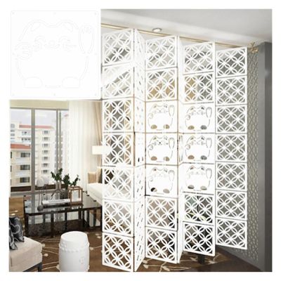 WAHHWF Hanging Room Dividers and Folding Privacy Screens, White Hanging Curtain DIY Room Divider Panel Partition Separation Wall Decor for Home/Office/Shop, Waterproof (Color : B White, Size : 30Pcs)