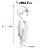 12 Pcs Super Strong Plastic Swivel Hanging Hooks, Curtain Clips, Clothes Pins, Beach Towel Clips, Home Swivel Laundry Clips for Hats, Pants, Towels, Socks, Pants (White) view 2