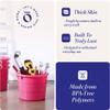 HOMZ Utility Tub, Storage Bucket with Rope Handles, 18 Gal, Pink, 6 Pack view 3
