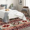 ZDABAOEC Western Rug, 2x3 Rug, Native American Area Rugs for Bedroom Living Room Entryway, Southwestern Aztec Patterned Small Rug, Washable Non Slip Indoor Floor Carpet & Home Decor view 4