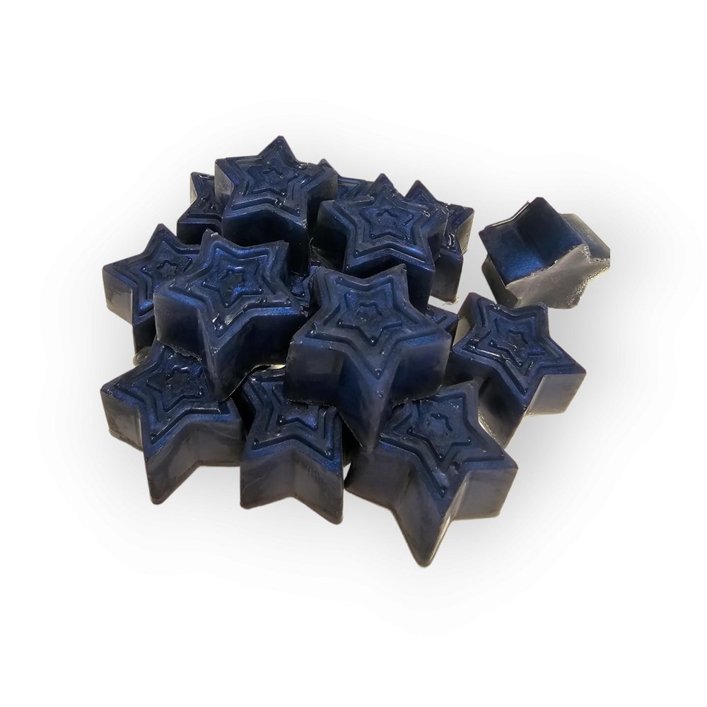 Twinkle Little Star Mini Soaps for Baby Shower Gender Reveal or First Birthday Party Favors (Navy Stars)