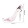 Acrylic High Heel Shoe, Crystal Clear Slipper Decoration, Princess Glass Ornament for Home, or Wedding Dcor view 2