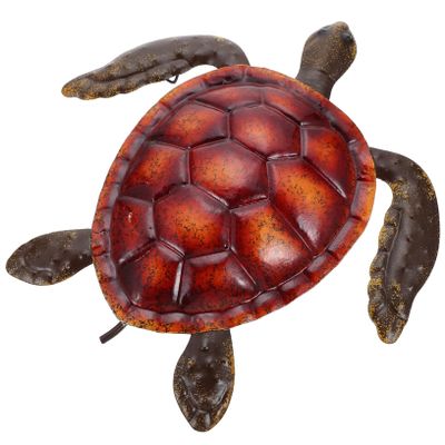 jojofuny Charming Sea Turtle Wall Art Iron Material Wall Decor for Home Decorations