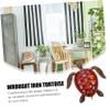 jojofuny Charming Sea Turtle Wall Art Iron Material Wall Decor for Home Decorations view 3