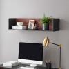 Modway EEI-6208-BLK-CHE Kinetic Wall-Mount Shelf, Black Cherry view 2