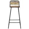 KTHLBRH Bar Chairs,Counter stools with Backs Height stools Breakfast bar stools Wooden bar stools Suitable for bar, Dining Room, Kitchen, Living Room 2 pcs Solid Reclaimed Wood view 4