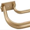 Antique Gold Double Curtain Rods, 84-120 Inches, Wrap Around Design, Room Darkening, 1-Inch Front and 5/8 Inch Back view 1