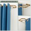 Antique Gold Double Curtain Rods, 84-120 Inches, Wrap Around Design, Room Darkening, 1-Inch Front and 5/8 Inch Back view 2