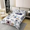 Erosebridal 100% Cotton Gamer Bedding Sets for Boys,Gaming Duvet Cover Set Queen Size Video Games Comforter Cover,Gamepad Designs Bed Teen Boys Bedroom,Joystick Controller,3 Pcs with 2 Pillow Shams view 2