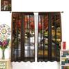 AuiMzoo Forest Blackout Curtains, Windows Outside 3D Waterfall Forest Natural Landscape for Bedroom Living Room, 2 Panel Set,63X72 Inch, Style-2 view 3