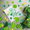 Honbay St. Patrick's Day Table Scatter Confetti, Shamrock & Demon Shapes, Green, White, Orange, Plastic, 60g view 4